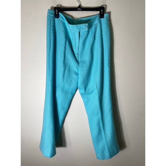 Donna Rae Turqoise Slacks Sz 14 - Picture 1 of 3